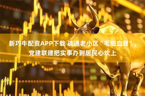 新巧牛配资APP下载 疏通老小区“毛细血管”，党建联建把实事办到居民心坎上