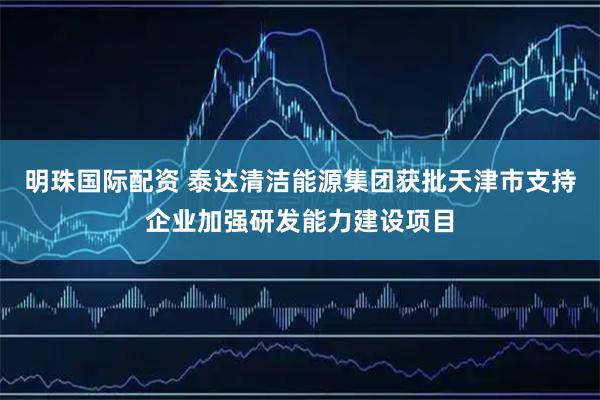 明珠国际配资 泰达清洁能源集团获批天津市支持企业加强研发能力建设项目