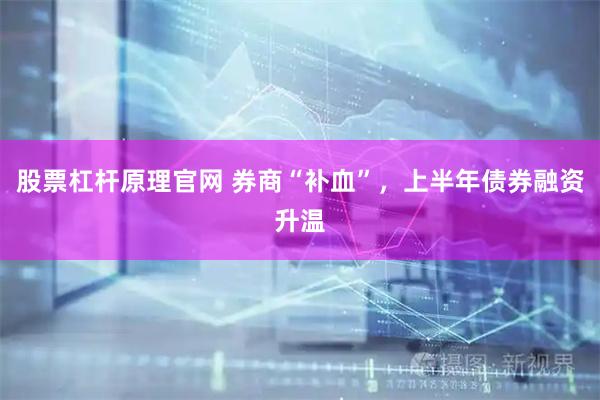 股票杠杆原理官网 券商“补血”，上半年债券融资升温